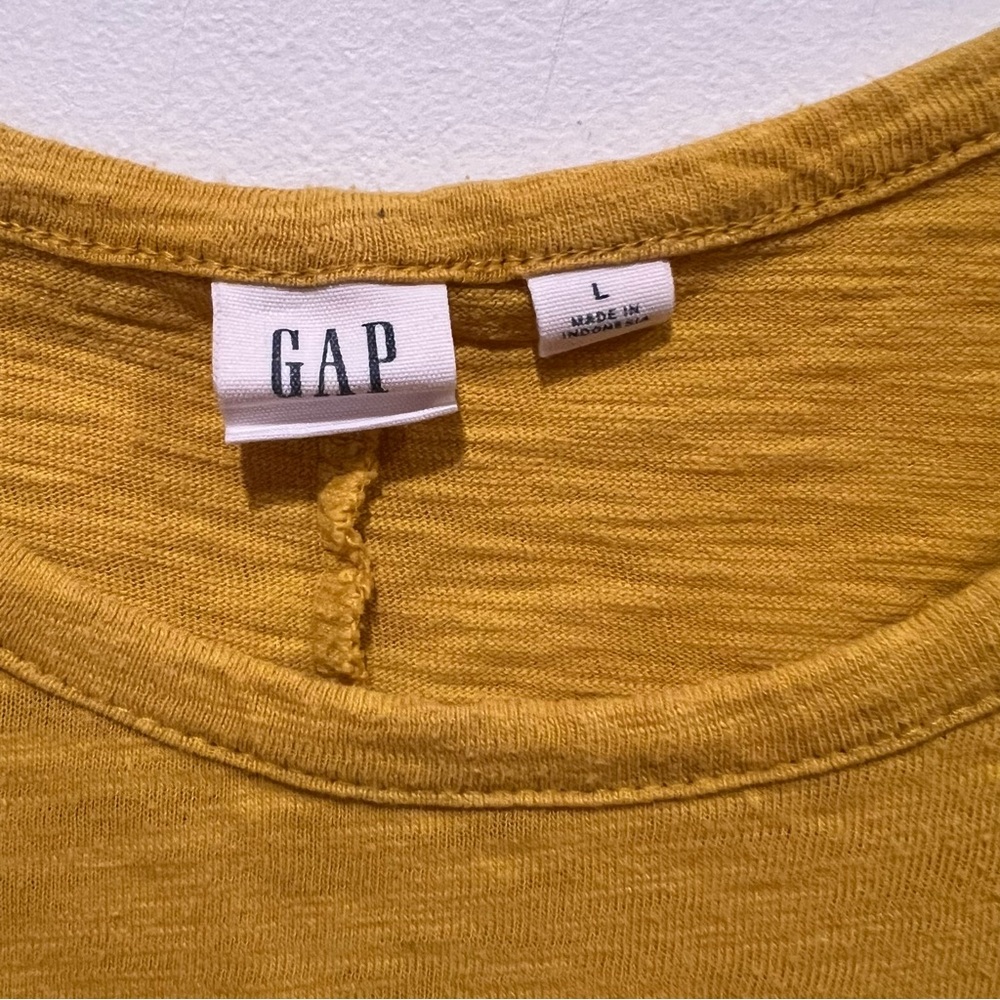 Gap Mustard Yellow Women's T-Shirt Dress - Picture 2 of 4